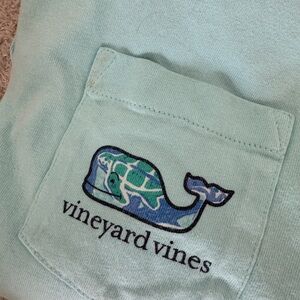 Vineyard Vines light blue long sleeve Pocket Tee
